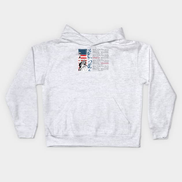 Artnerd's New York Kids Hoodie by Artnerd